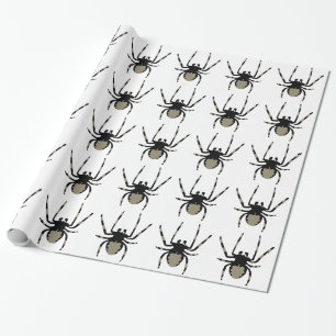 Papel De Regalo Modelo de la araña de Halloween