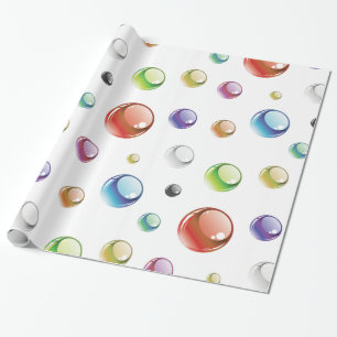 Papel De Regalo Modelo de la burbuja del arco iris