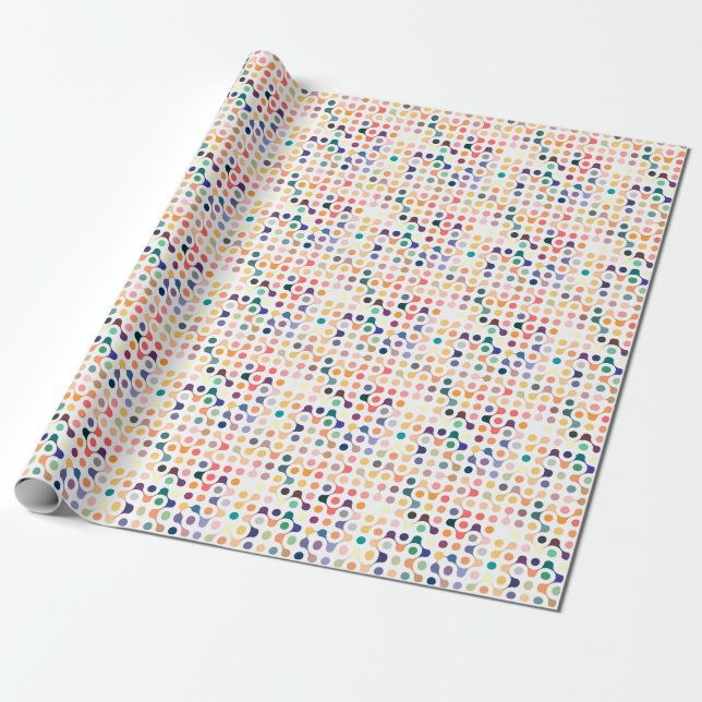 Papel De Regalo Modelo de la estructura molecular (Desenrollado)