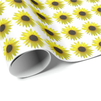 Papel De Regalo Modelo de la floración del girasol