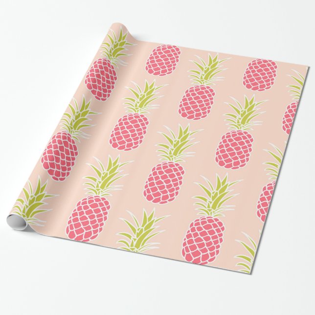 Papel De Regalo Modelo de la piña (Desenrollado)