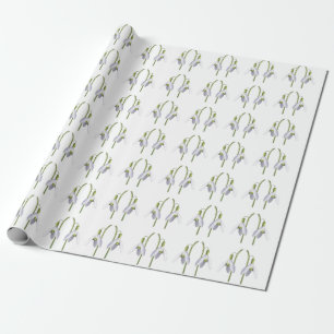 Papel De Regalo Modelo de la tela de Snowdrop
