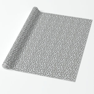 Papel De Regalo Modelo de la textura del hueso Greyscale