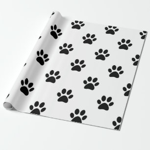 Papel De Regalo Modelo de las patas del mascota
