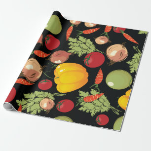 Papel De Regalo Modelo de las verduras