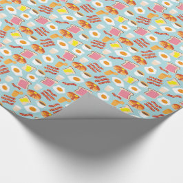 Papel De Regalo Modelo de los ilustraciones de la comida de