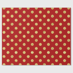 Papel De Regalo Modelo de lunar elegante del Relieve metalizado