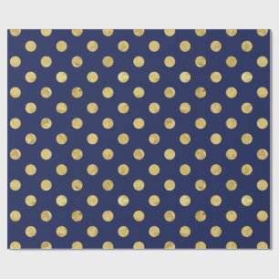 Papel De Regalo Modelo de lunar elegante del Relieve metalizado