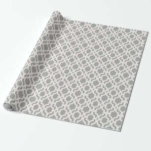 Papel De Regalo Modelo de marfil marroquí elegante del enrejado de