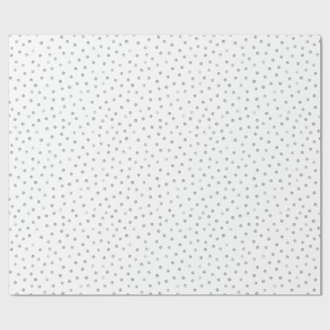 Papel De Regalo Modelo de puntos del confeti del blanco gris (Superficie plana)