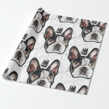 Modelo de rey Boston Terrier