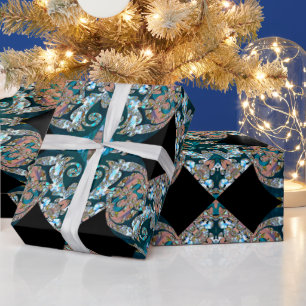 Papel De Regalo Modelo del Barroco del navidad de Milyroyce