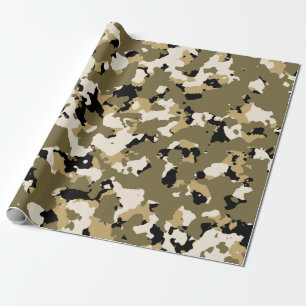 Papel De Regalo Modelo del camuflaje del desierto