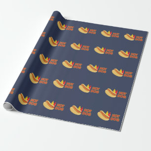 Papel De Regalo Modelo del condimento del perrito caliente