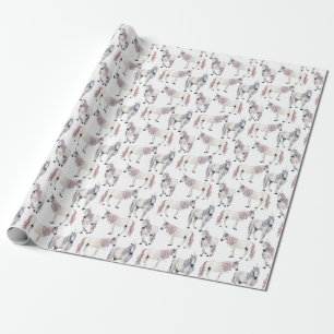 Papel De Regalo Modelo del cuento de hadas del unicornio de la