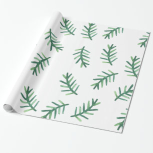 Papel De Regalo Modelo del día de fiesta de las agujas del pino d