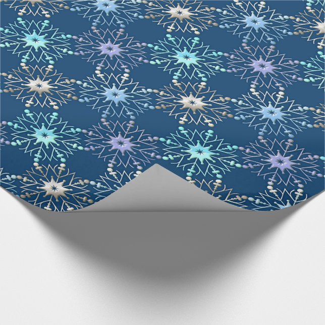 Papel De Regalo modelo del día de fiesta del navidad (Esquina)