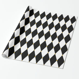 Papel De Regalo Modelo del diamante del Harlequin