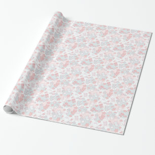 Papel De Regalo modelo del kawaii con doodle