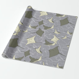 Papel De Regalo Modelo del océano de la pastinaca de Cownose