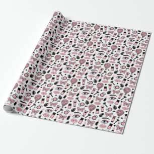 Papel De Regalo Modelo del pegatina del maquillaje
