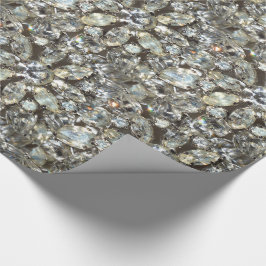 Papel De Regalo Modelo diamante de imitación del espejo de Bling