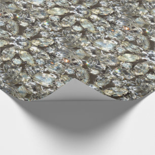 Papel De Regalo Modelo diamante de imitación del espejo de Bling