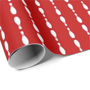 Papel De Regalo Modelo el del Pin de bolos Strped cualquier