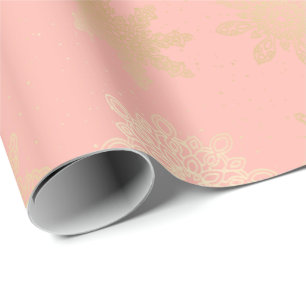Papel De Regalo Modelo elegante y moderno del navidad del copo de