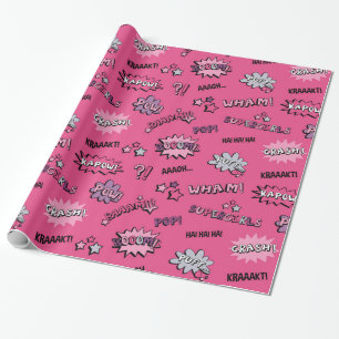 Papel De Regalo Modelo femenino del super héroe