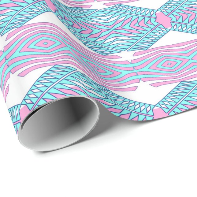 Papel De Regalo Modelo geométrico étnico (Esquina del rollo)