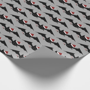 Papel De Regalo Modelo gótico de los palos del navidad