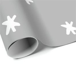Papel De Regalo Modelo gris y blanco moderno