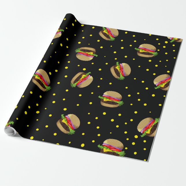Papel De Regalo modelo hamburguesa (Desenrollado)