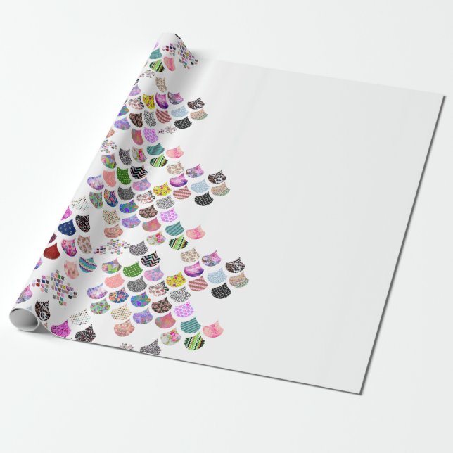 Papel De Regalo Modelo horneado a la crema y con pan rallado (Desenrollado)