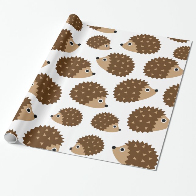 Papel De Regalo Modelo inconsútil de los erizos (ver.6) (Desenrollado)