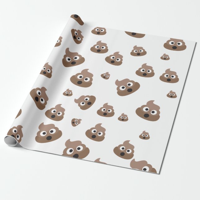 Papel De Regalo Modelo lindo de la emoji del impulso (Desenrollado)