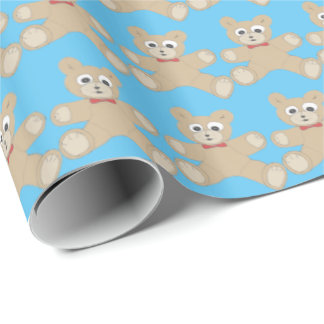 Papel De Regalo Modelo lindo del oso de peluche