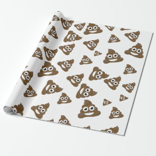 Papel De Regalo Modelo lindo divertido de la emoji del impulso