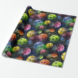 Papel De Regalo Modelo multicolor de la bola de la salmuera