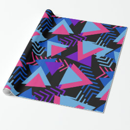 Papel De Regalo Modelo púrpura, azul, rosado brillante del fondo