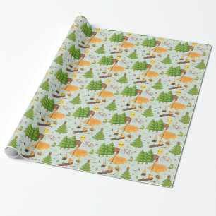 Papel De Regalo Modelo que acampa