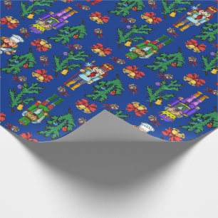 Papel De Regalo Modelo real del cascanueces y de la guirnalda