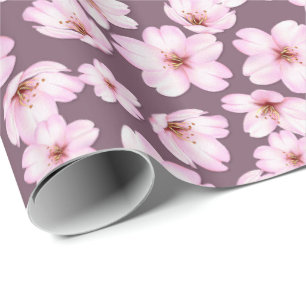 Papel De Regalo Modelo retro floral de la primavera