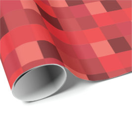 Papel De Regalo Modelo rojo de Pixelated