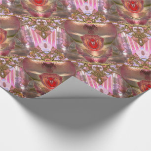 Papel De Regalo Modelo rosado bonito romántico de la paciencia