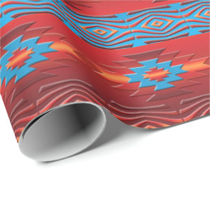 Papel De Regalo Modelo tribal étnico al sudoeste