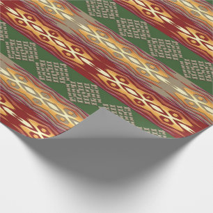 Papel De Regalo Modelo tribal étnico al sudoeste