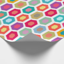 Modelo tribal moderno de Ikat del arco iris