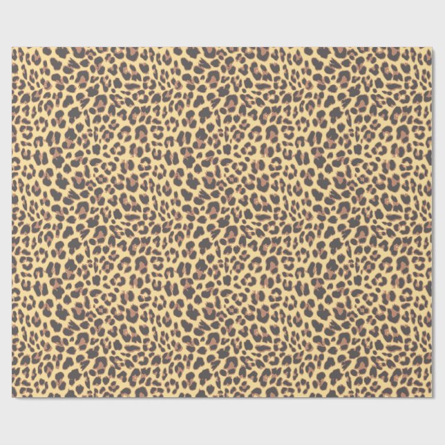 Papel De Regalo Modelos de la piel animal del estampado leopardo (Superficie plana)